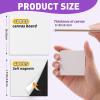 imageESRICH 40 Pack 2x2IN Mini Magnetic Canvas Panels Small Canvases for Painting for Oil Watercolor Acrylic Painting ampamp DIY Crafts with 40PCS 2x2IN Square Flat Canvas Boards 40PCS Soft Magnets