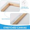 imageESRICH Stretched Canvas for Painting 5x7 60 Pack Small Canvases for Painting 58 Profile Primed AcidFree Blank Painting Canvas for Kids amp Artists for Decorations Painting Parties60Pack5x7 Canvas