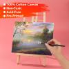 imageESRICH Stretched Canvas for Painting 5x7 60 Pack Small Canvases for Painting 58 Profile Primed AcidFree Blank Painting Canvas for Kids amp Artists for Decorations Painting Parties14Pack Canvas