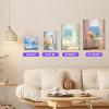 imageESRICH 10x10 Stretched Canvas for Painting 2 Pack Square Canvas for Painting Primed AcidFree Framed Blank Canvas Art Canvases for Beginners amp Artists to Paint Oil Acrylic Pouring Painting4x4in 4x6in 8x10in 11x14in