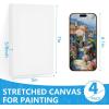 imageESRICH 10x10 Stretched Canvas for Painting 2 Pack Square Canvas for Painting Primed AcidFree Framed Blank Canvas Art Canvases for Beginners amp Artists to Paint Oil Acrylic Pouring Painting5x7in