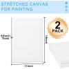 imageESRICH 10x10 Stretched Canvas for Painting 2 Pack Square Canvas for Painting Primed AcidFree Framed Blank Canvas Art Canvases for Beginners amp Artists to Paint Oil Acrylic Pouring Painting11x14in