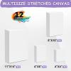 imageESRICH 10x10 Stretched Canvas for Painting 2 Pack Square Canvas for Painting Primed AcidFree Framed Blank Canvas Art Canvases for Beginners amp Artists to Paint Oil Acrylic Pouring Painting4x4in 4x6in 8x10in 11x14in
