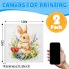 imageESRICH Canvas for Painting 2 Pack Square Canvas Boards for Painting 12x12 100 Cotton Primed Acid Free Blank Canvas Panels for Oil Paint Watercolor Acrylic Paint Gouache and Tempera12x12in 2pack