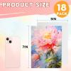 imageESRICH Canvas for Painting 2 Pack Square Canvas Boards for Painting 12x12 100 Cotton Primed Acid Free Blank Canvas Panels for Oil Paint Watercolor Acrylic Paint Gouache and Tempera57in 18pack