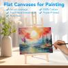 imageESRICH Canvas for Painting 2 Pack Square Canvas Boards for Painting 12x12 100 Cotton Primed Acid Free Blank Canvas Panels for Oil Paint Watercolor Acrylic Paint Gouache and Tempera810in 70pack