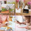 imageESRICH Canvas for Painting 2 Pack Square Canvas Boards for Painting 12x12 100 Cotton Primed Acid Free Blank Canvas Panels for Oil Paint Watercolor Acrylic Paint Gouache and Tempera810in 14pack