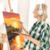 imageESRICH Canvas for Painting 2 Pack Square Canvas Boards for Painting 12x12 100 Cotton Primed Acid Free Blank Canvas Panels for Oil Paint Watercolor Acrylic Paint Gouache and Tempera810in 160pack