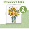 imageESRICH Canvas for Painting 2 Pack Square Canvas Boards for Painting 12x12 100 Cotton Primed Acid Free Blank Canvas Panels for Oil Paint Watercolor Acrylic Paint Gouache and Tempera1824in 2pack