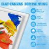 imageESRICH Canvas for Painting 2 Pack Square Canvas Boards for Painting 12x12 100 Cotton Primed Acid Free Blank Canvas Panels for Oil Paint Watercolor Acrylic Paint Gouache and Tempera412in 8pack