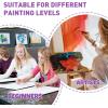 imageESRICH Canvas for Painting 2 Pack Square Canvas Boards for Painting 12x12 100 Cotton Primed Acid Free Blank Canvas Panels for Oil Paint Watercolor Acrylic Paint Gouache and Tempera912in 5pack