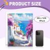 imageESRICH Canvas for Painting 2 Pack Square Canvas Boards for Painting 12x12 100 Cotton Primed Acid Free Blank Canvas Panels for Oil Paint Watercolor Acrylic Paint Gouache and Tempera912in 5pack