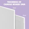 imageESRICH Canvas for Painting 2 Pack Square Canvas Boards for Painting 12x12 100 Cotton Primed Acid Free Blank Canvas Panels for Oil Paint Watercolor Acrylic Paint Gouache and Tempera1216in 3pack