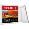 imageESRICH 10x10 Stretched Canvas for Painting 2 Pack Square Canvas for Painting Primed AcidFree Framed Blank Canvas Art Canvases for Beginners amp Artists to Paint Oil Acrylic Pouring Painting10x10in