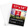 imageESRICH Canvas for Painting 2 Pack Square Canvas Boards for Painting 12x12 100 Cotton Primed Acid Free Blank Canvas Panels for Oil Paint Watercolor Acrylic Paint Gouache and Tempera1114in 2pack
